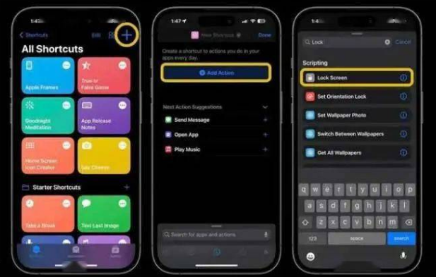 牙克石苹果14锁屏维修店分享iPhone14升级iOS16.4后如何创建锁屏快捷方式 