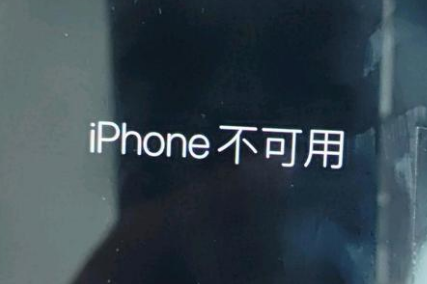 牙克石苹果服务网点分享锁屏界面显示“iPhone 不可用”如何解决 